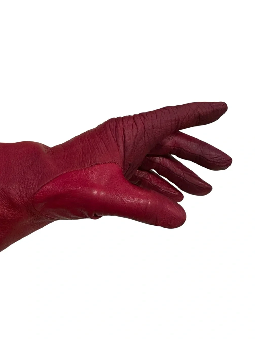 Vintage Classic Red Leather Gloves